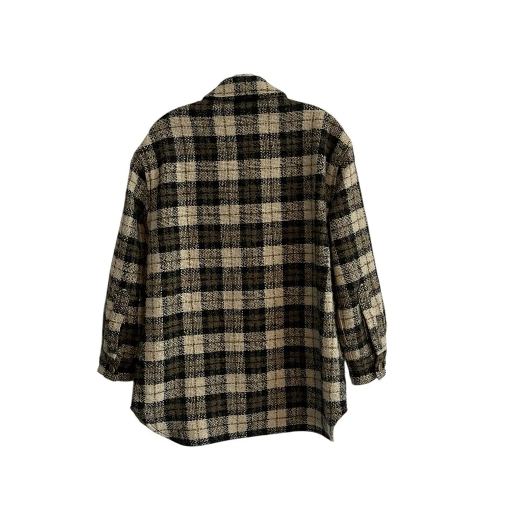 BANANA REPUBLIC Wool/Alpaca Italian Boucle Shirt Jacket Shacket Size XS - Picture 5 of 6